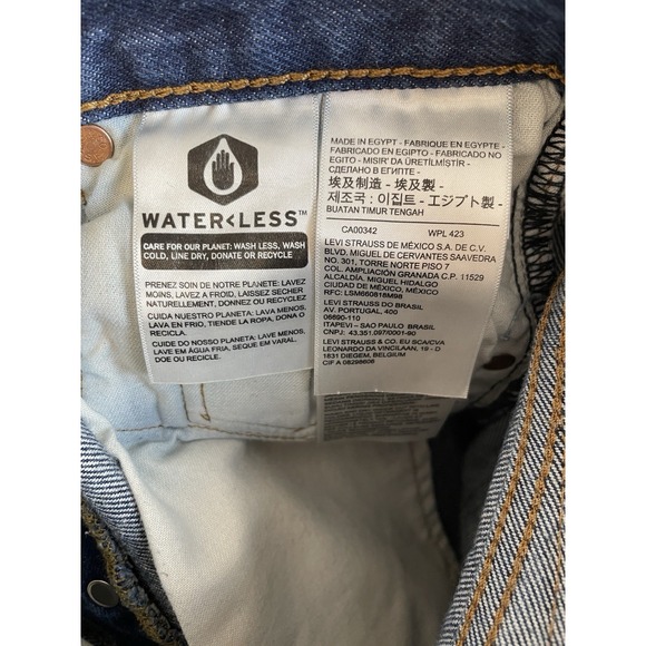 Levis 501 Men Jeans Button Fly 28x30 (measured) Medium Wash Straight Leg Regular - Picture 6 of 12